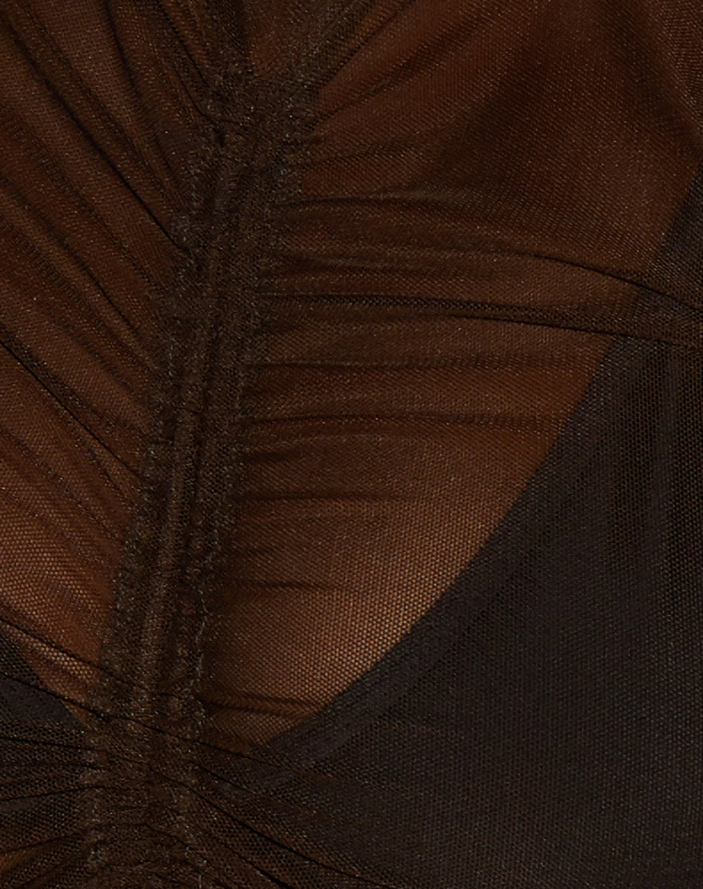 Sauja Crop Top aus Mesh Chocolate