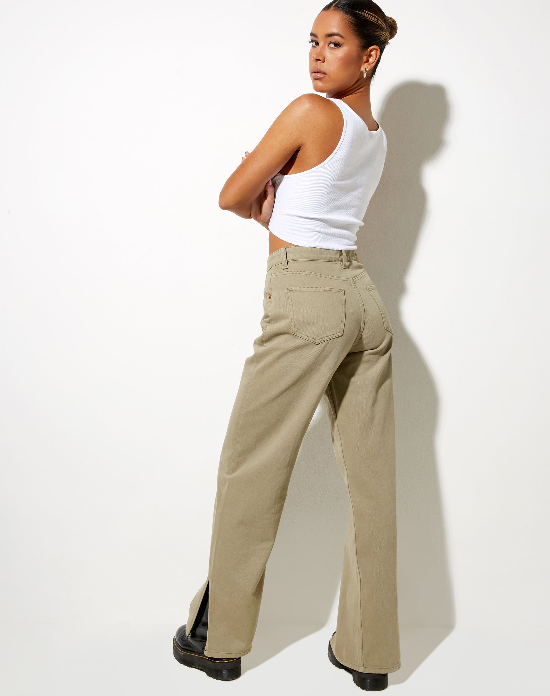 Bild von Split Parallel Jeans in London Fog