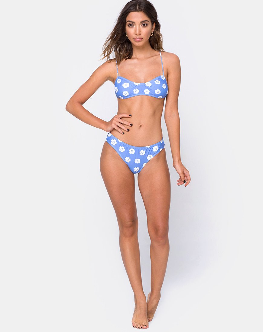 Stevie Bikini-Unterteil in Daisy Stamp