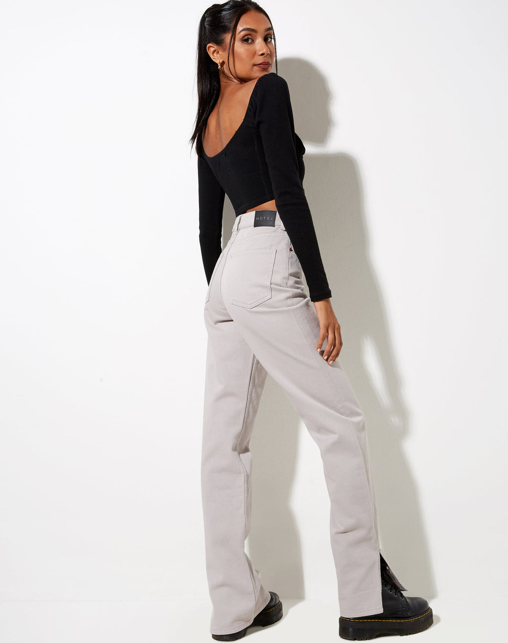 Straight Leg Jeans in Mondsüchtig