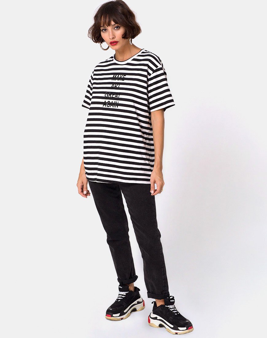 Bild von Oversize Basic Tee in Make Art Great Again
