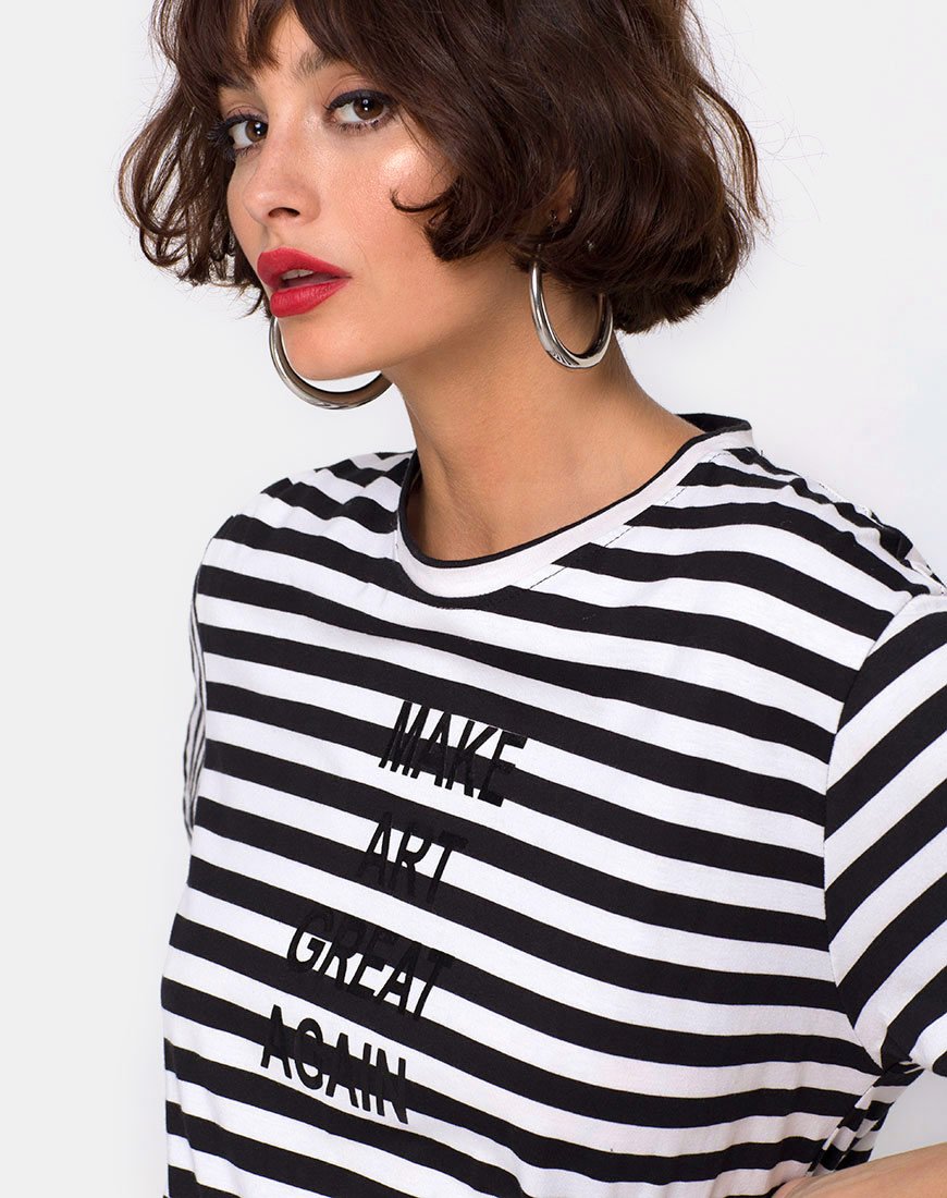 Bild von Oversize Basic Tee in Make Art Great Again