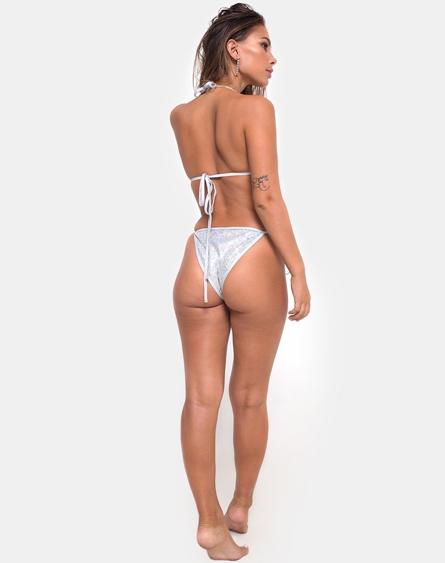 Sugar Rush Bikini-Unterteil aus Pailletten-Diamant-Glanz