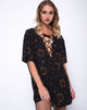 Image of Sunjass Swing Kleid in Celestial Black