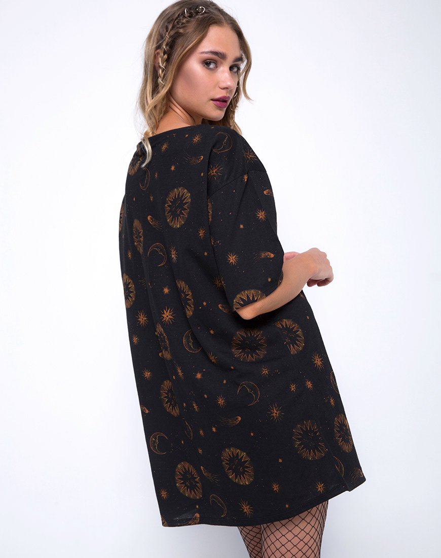 Sunjass Swing-Kleid in himmlischem Schwarz