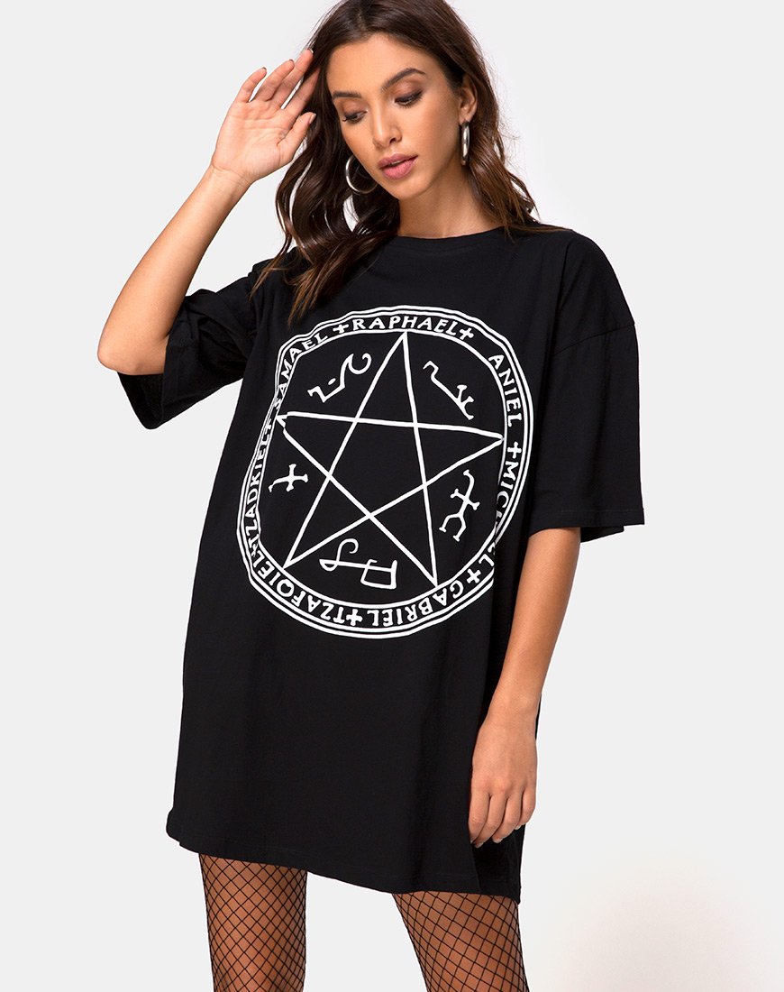 Sunny Kiss Tee in Schwarzer Teufelsfalle