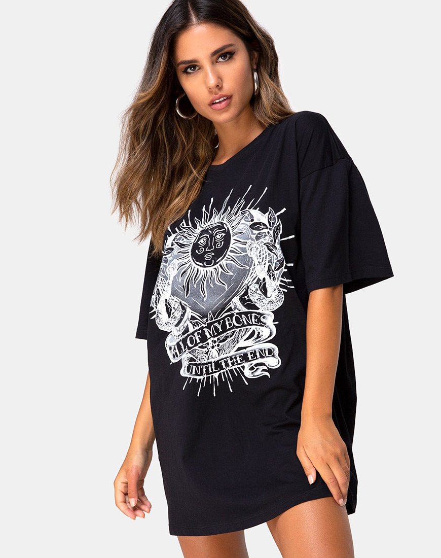 Sunny Kiss Tee in Schwarz All of My bones
