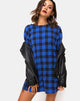 Bild von Sunny Kiss T Shirt Kleid in Tartan Blau