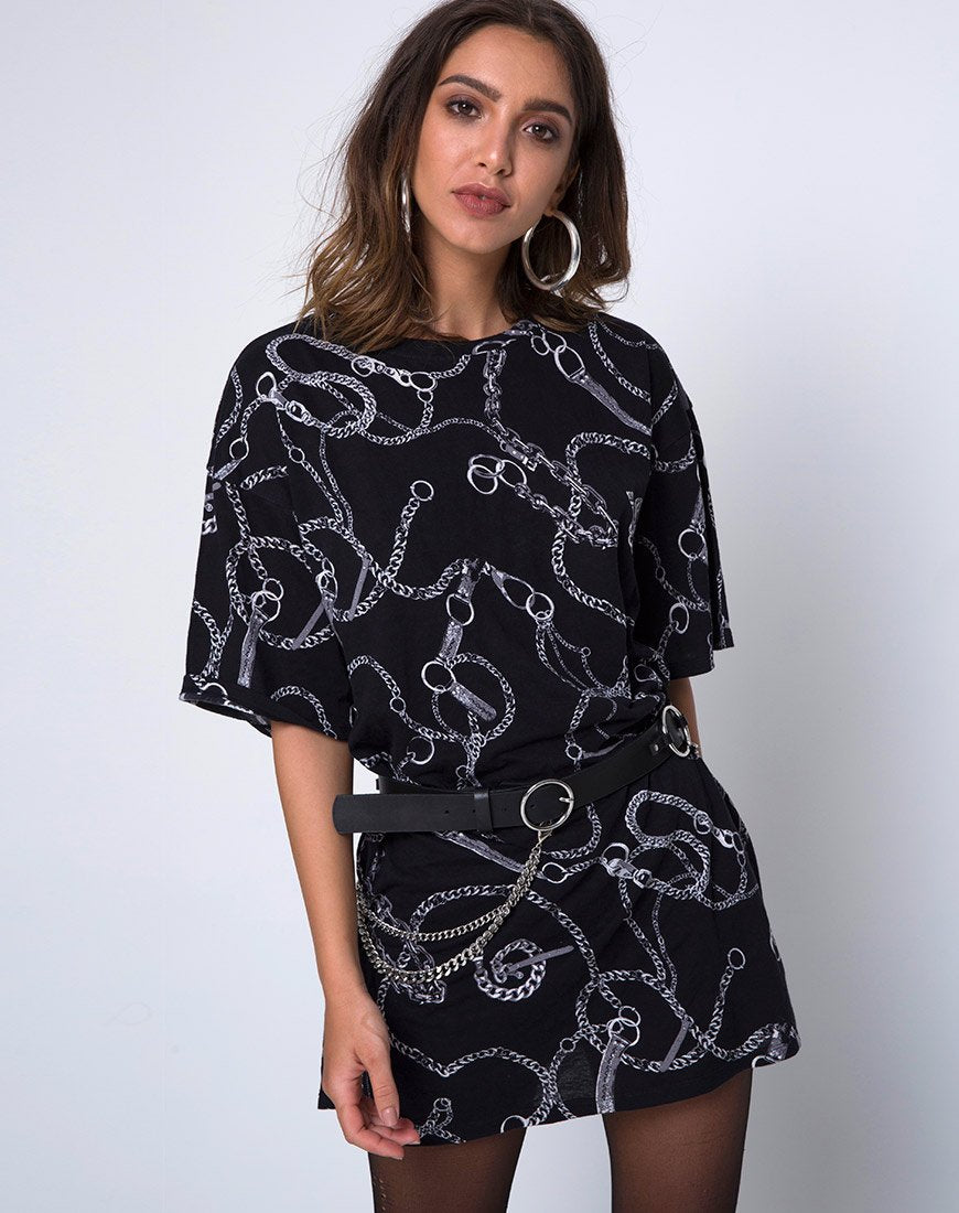 Sunny Kiss Oversize Tee aus Kette