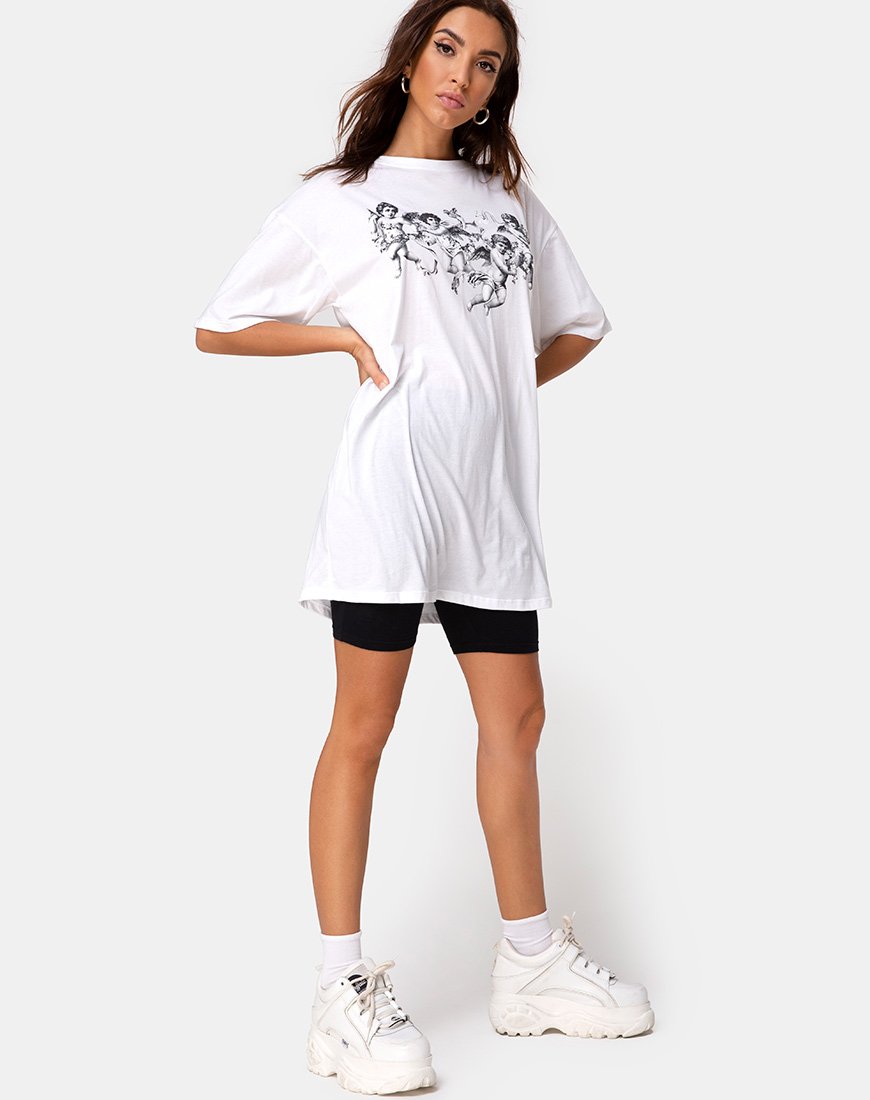 Bild von Sunny Kiss Tee in Weiß mit Putte