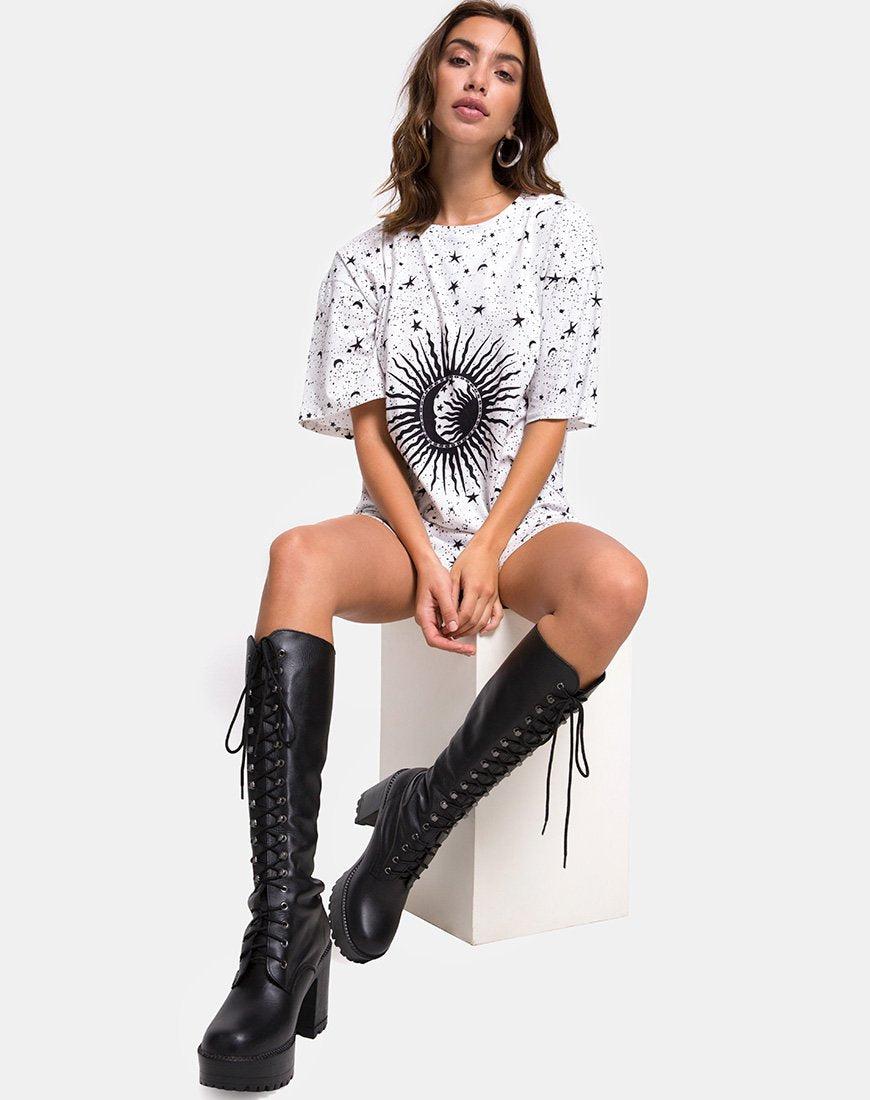 Sunny Kiss Tee in Weiß Cosmo