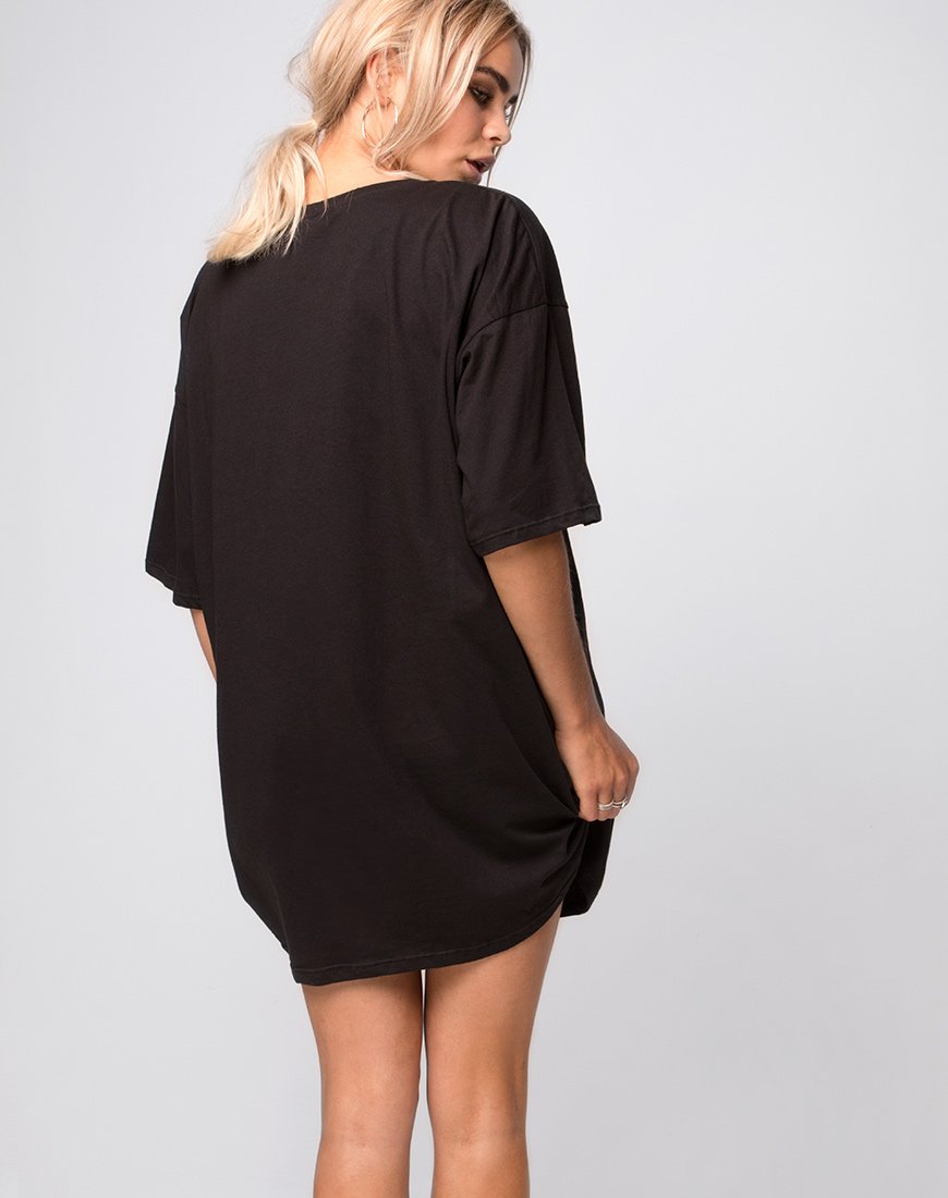Sunny Kiss Tee in Schwarz Heart Breaker