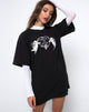 Bild von Sunny Kiss Tee in Schwarz Forever or Never