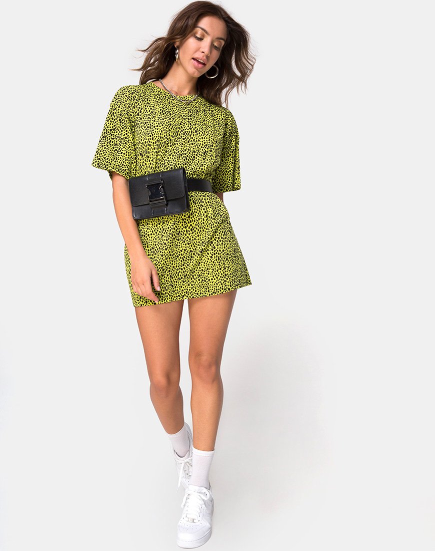 Bild von Sunny Kiss Oversize Tee in Wild Cat Yellow X Princess Polly