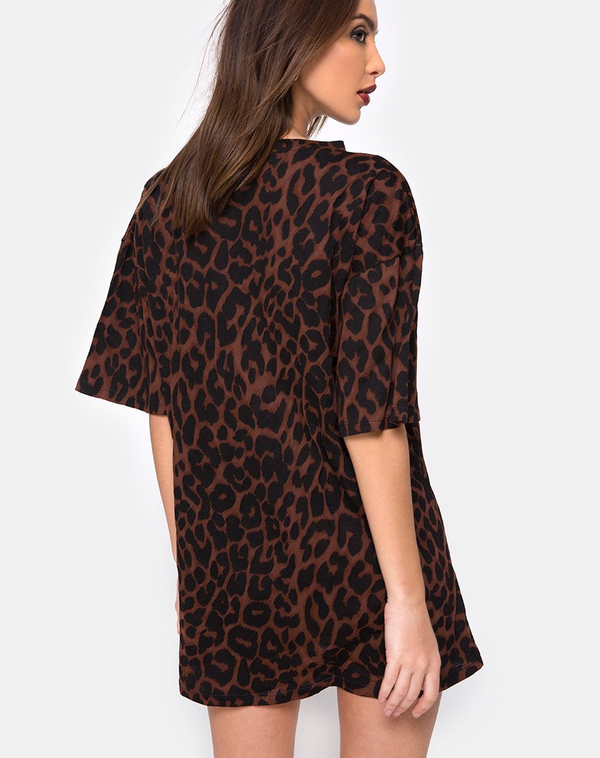 Bild von Sunny Kiss Oversize Tee in Übergröße Jaguar Braun