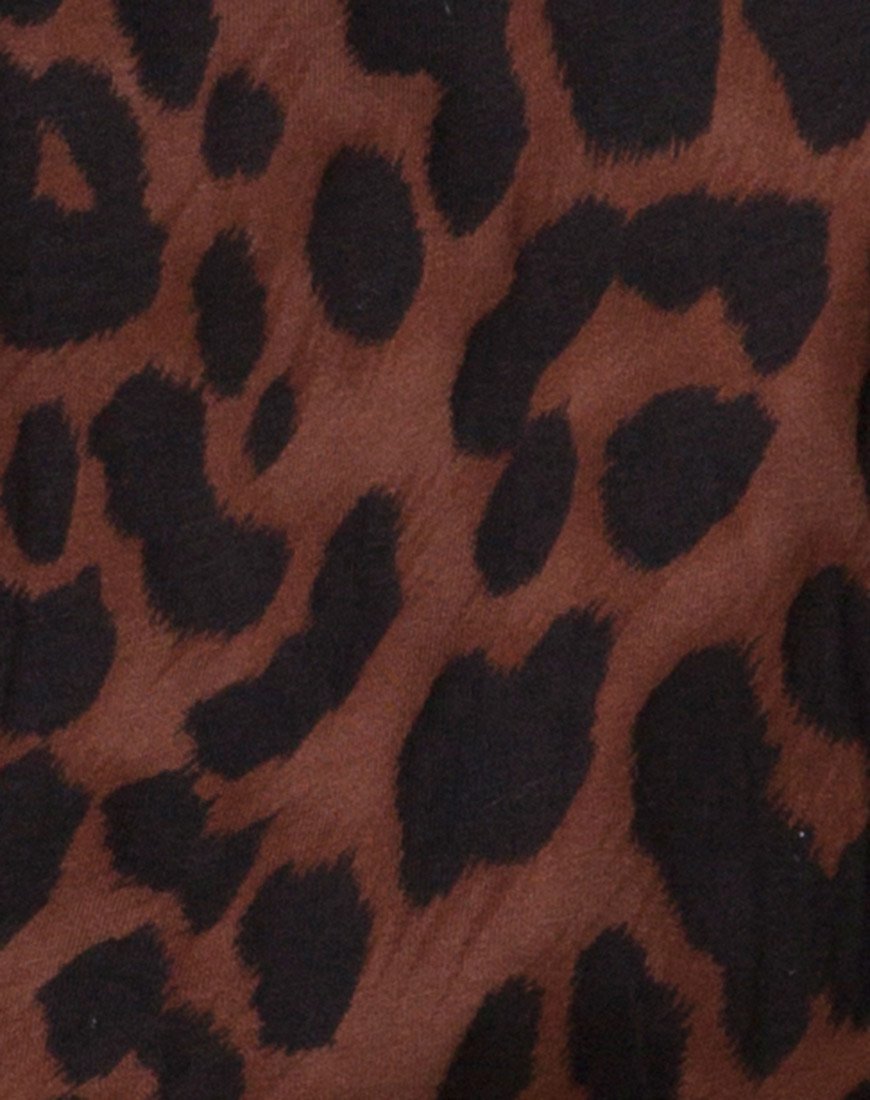 Bild von Sunny Kiss Oversize Tee in Übergröße Jaguar Braun