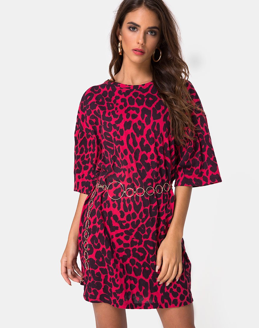 Bild von Sunny Kiss Tee in Übergröße Jaguar Rot