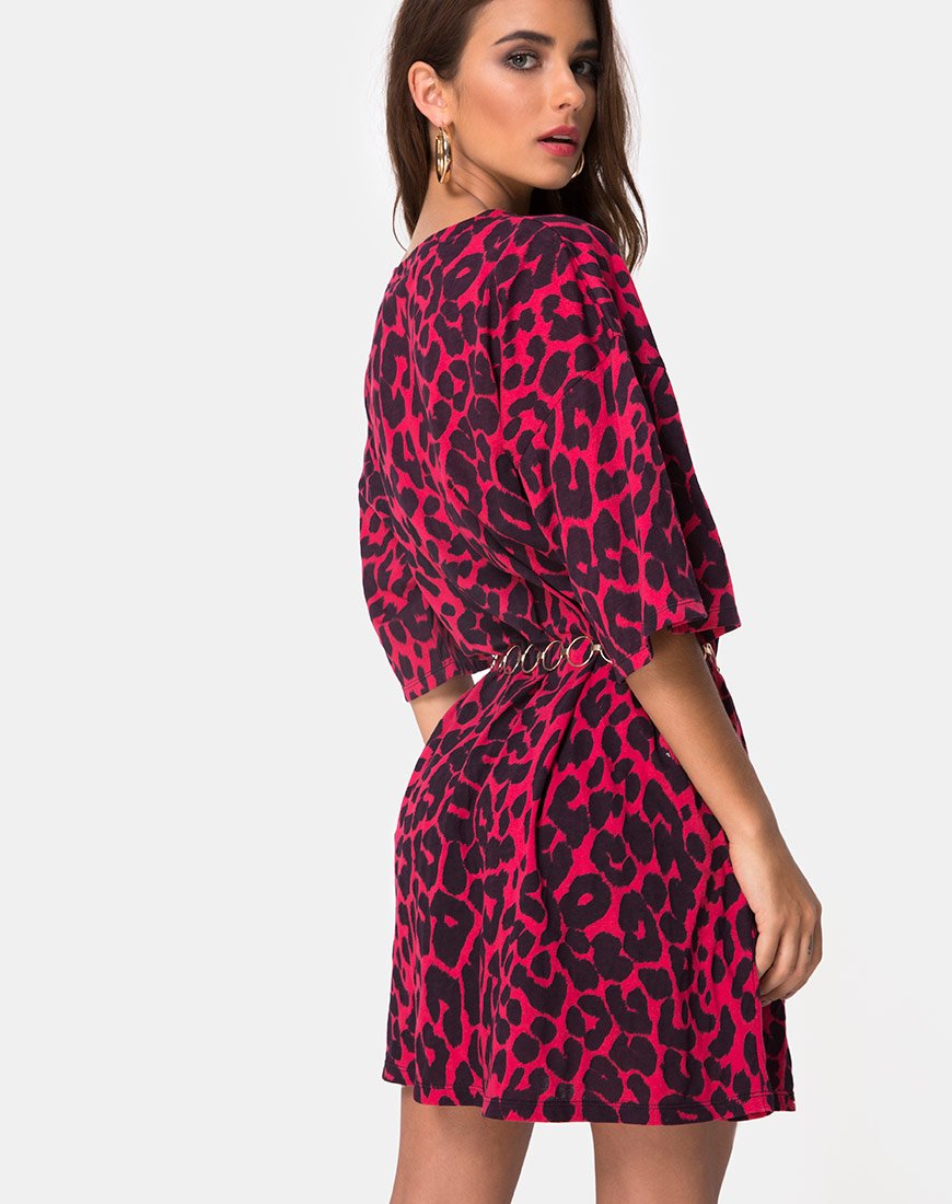 Sunny Kiss Tee in Übergröße Jaguar Rot