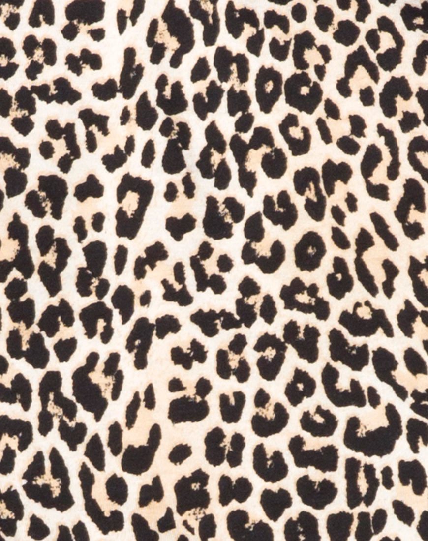 Bild von Sunny Kiss Oversize Tee in Rar Leopard