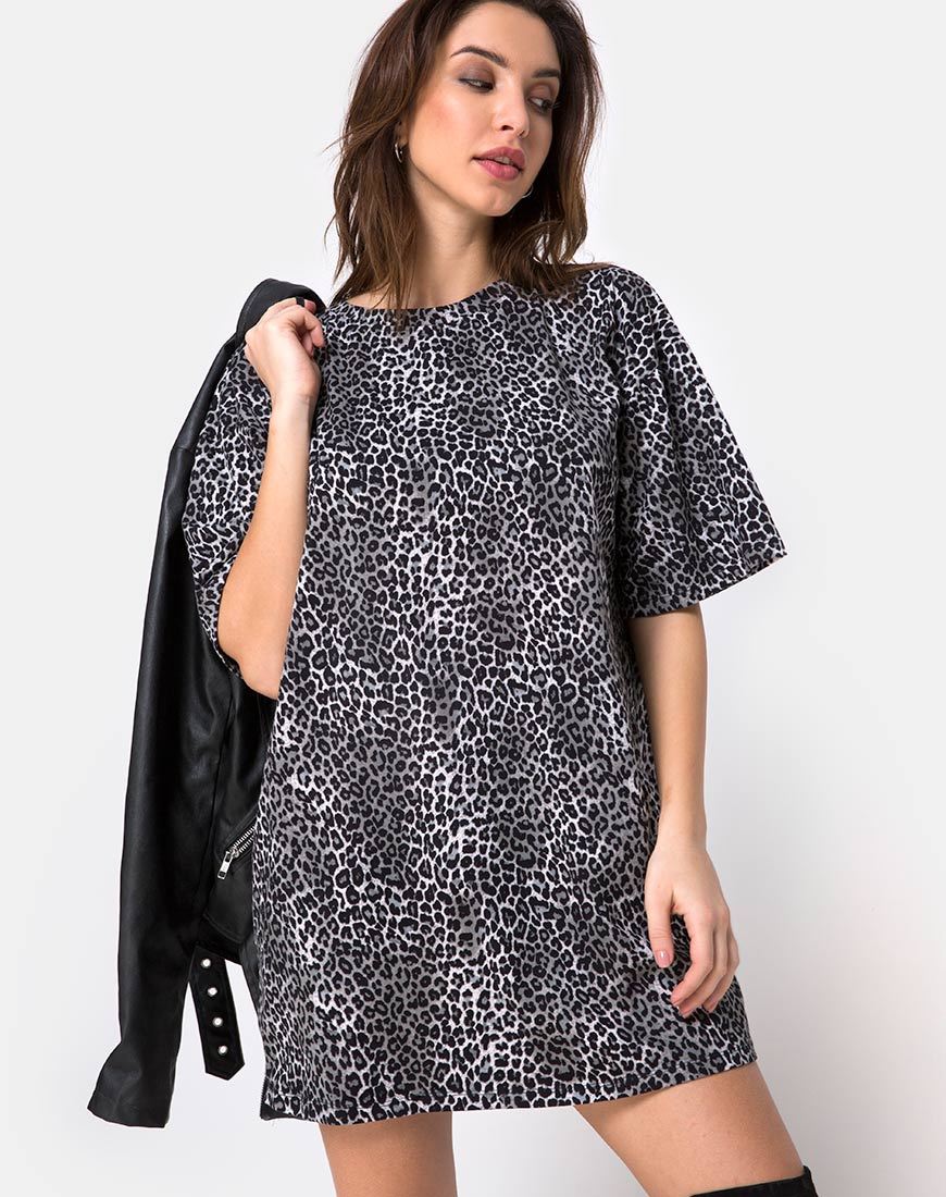 Bild von Sunny Kiss Tee in Rar Leopard Grau