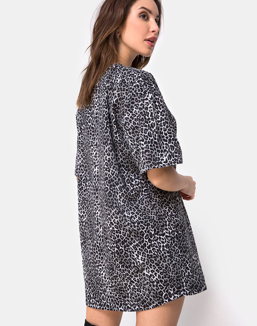 Bild von Sunny Kiss Tee in Rar Leopard Grau
