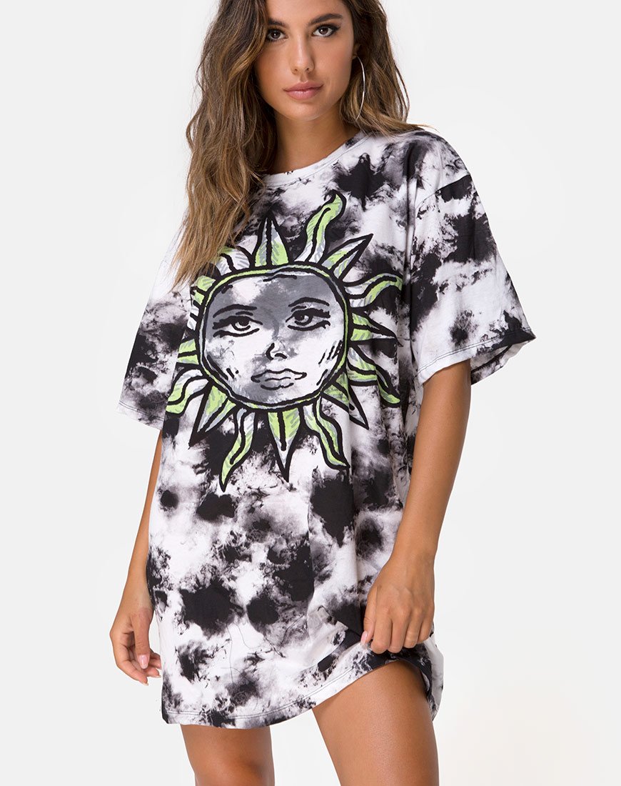 Bild von Sunny Kiss Tee in Tie Dye Celestial Lime