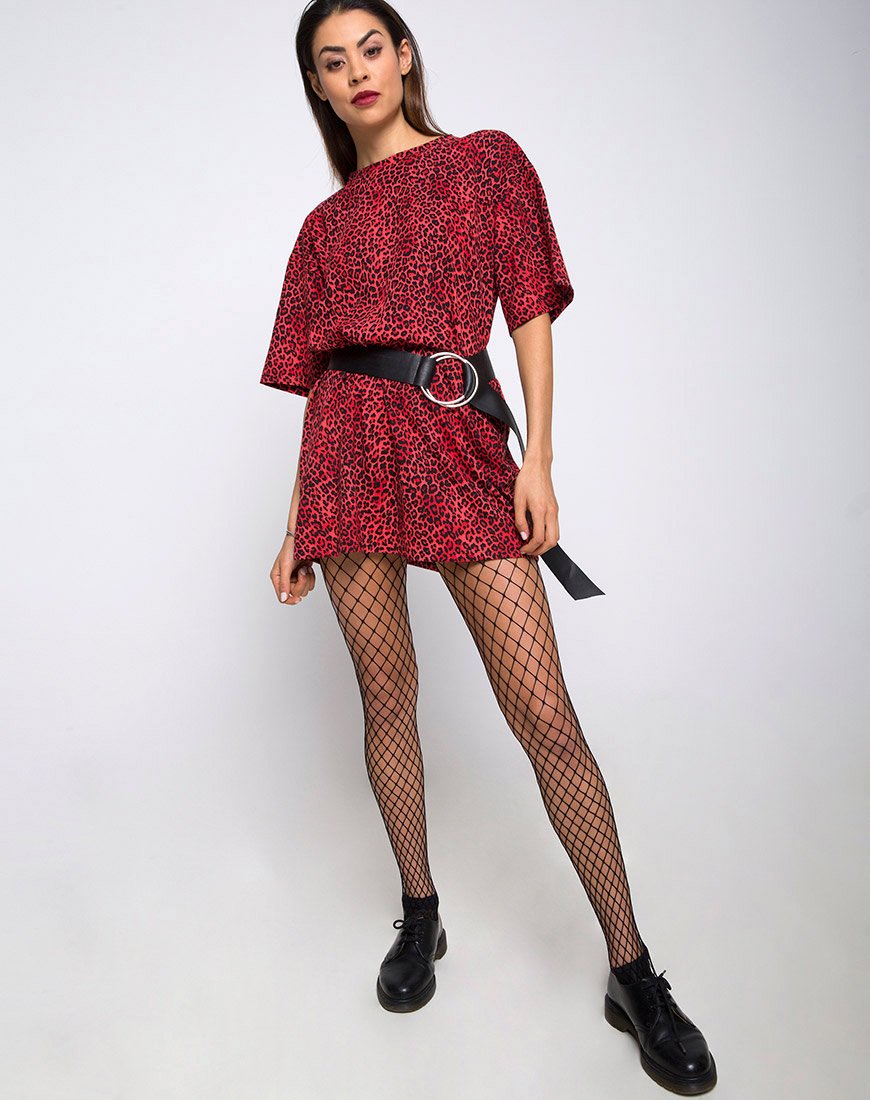 Bild von Sunny Kiss Oversize Tee in Buntes Tier Rot