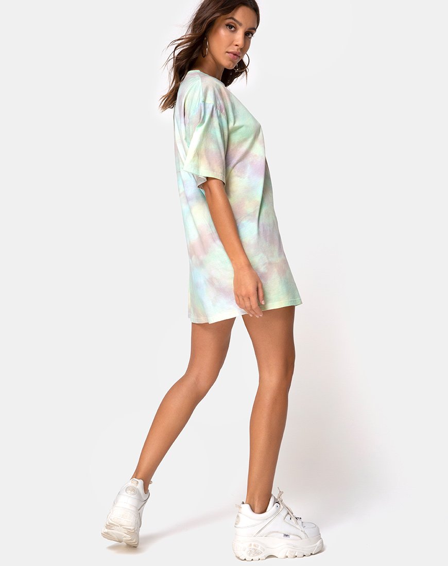 Bild von Sunny Kiss Tee-Kleid in Pastellfarbenem Tie Dye