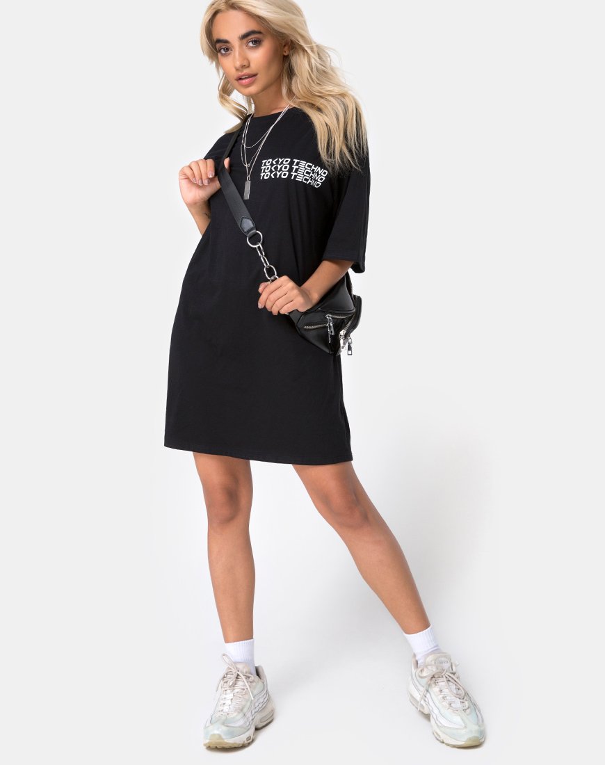 Bild von Sunny Kiss Oversize Tee in Tokio Techno