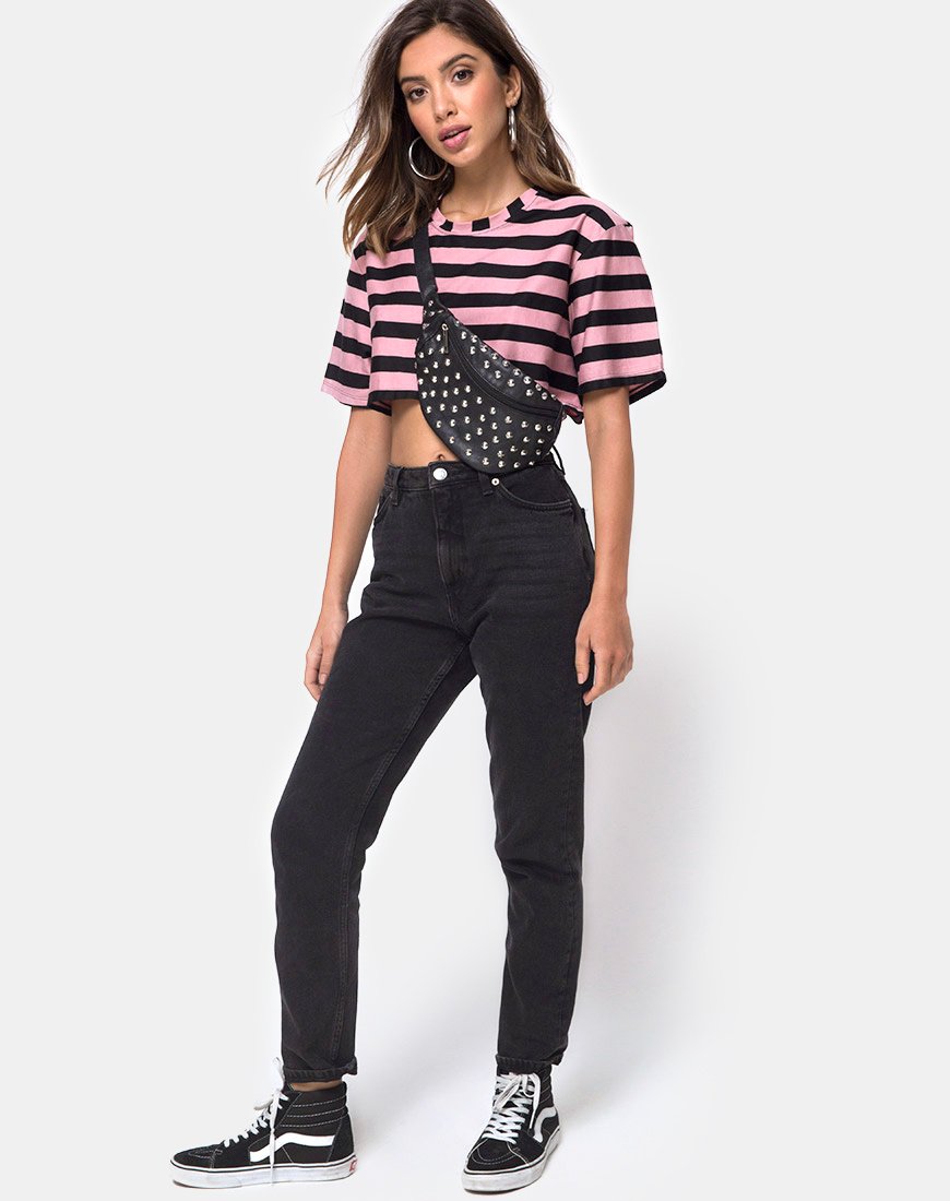 Bild von Super Cropped Tee in Campbell Stripe
