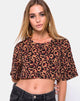Bild von Super Cropped Tee in Dschungel-Leopard