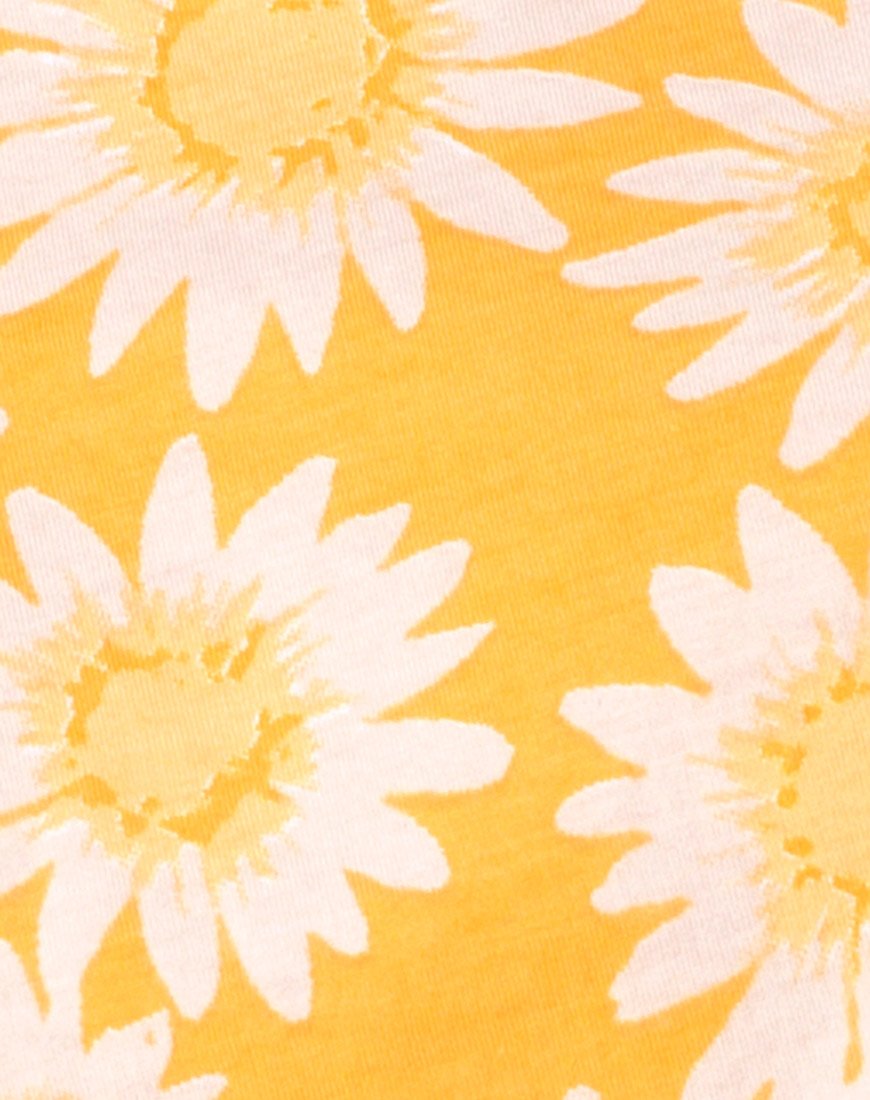 Bild von Super Crop Tee in Sunkissed Floral Gelb