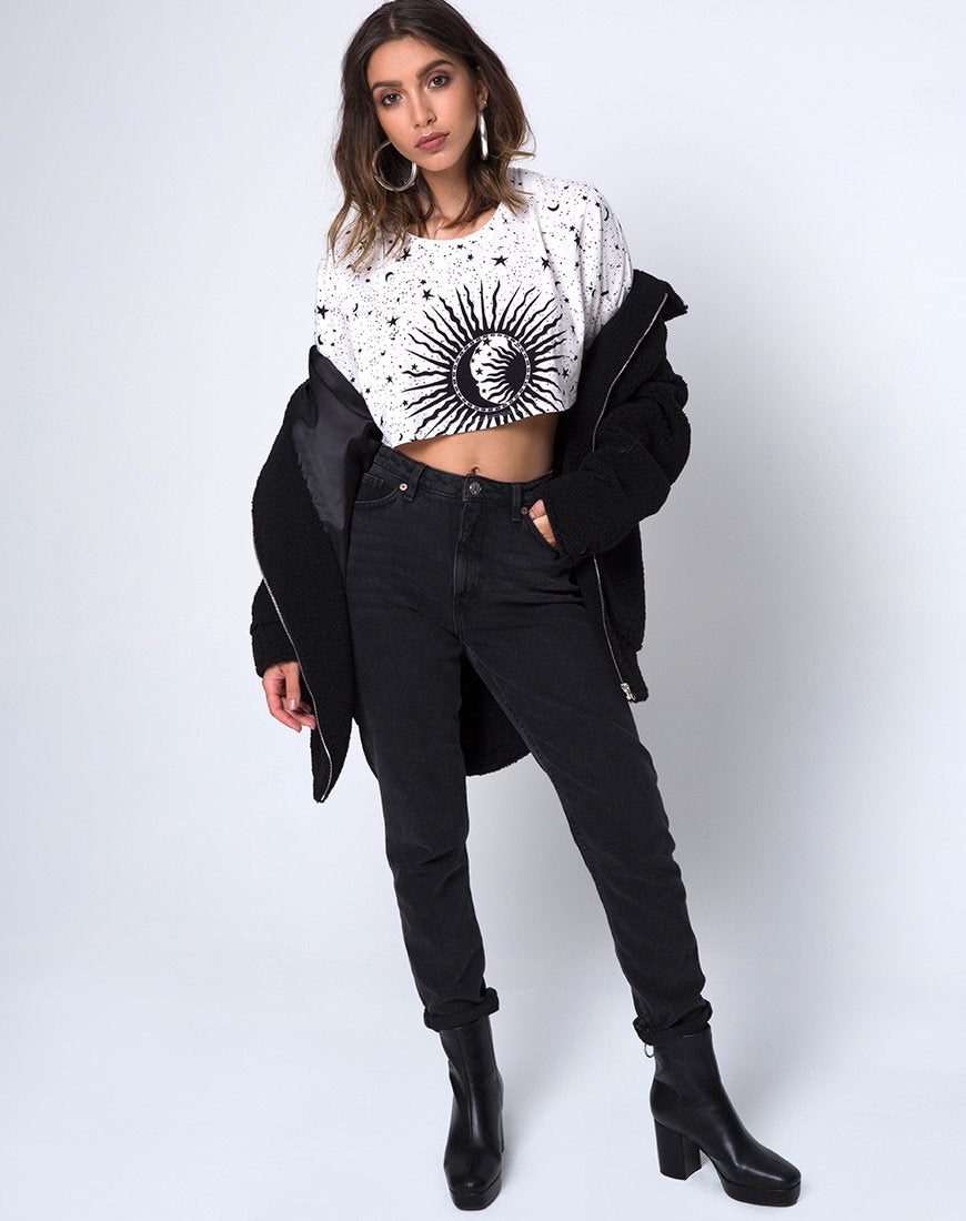 Bild von Super Cropped Tee in Weiß Cosmo