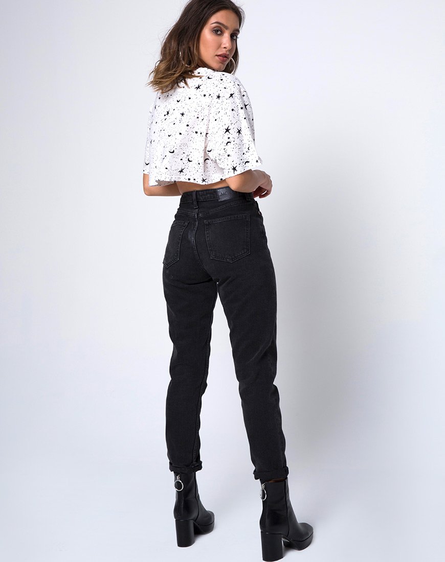 Bild von Super Cropped Tee in Weiß Cosmo