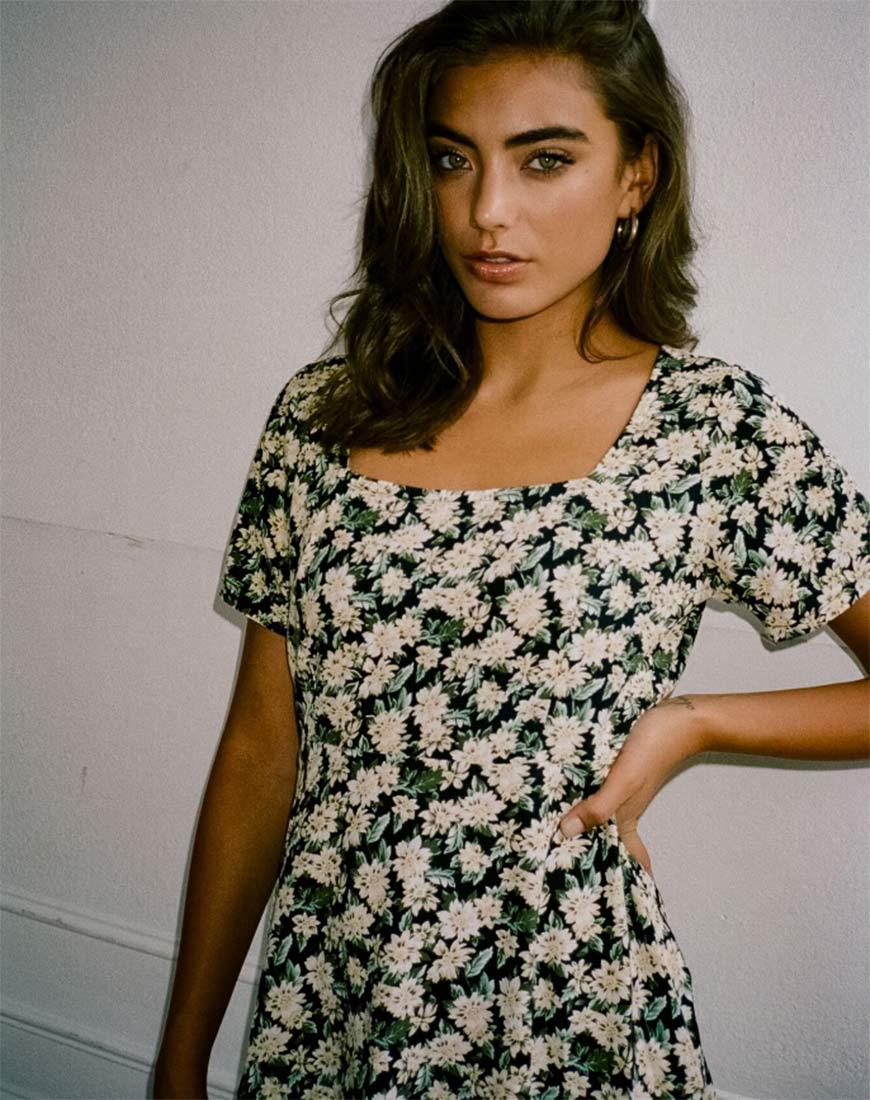 Peky Skaterkleid in Aster Schwarz