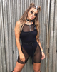 Bild von Acro Unitard in Mesh Schwarz