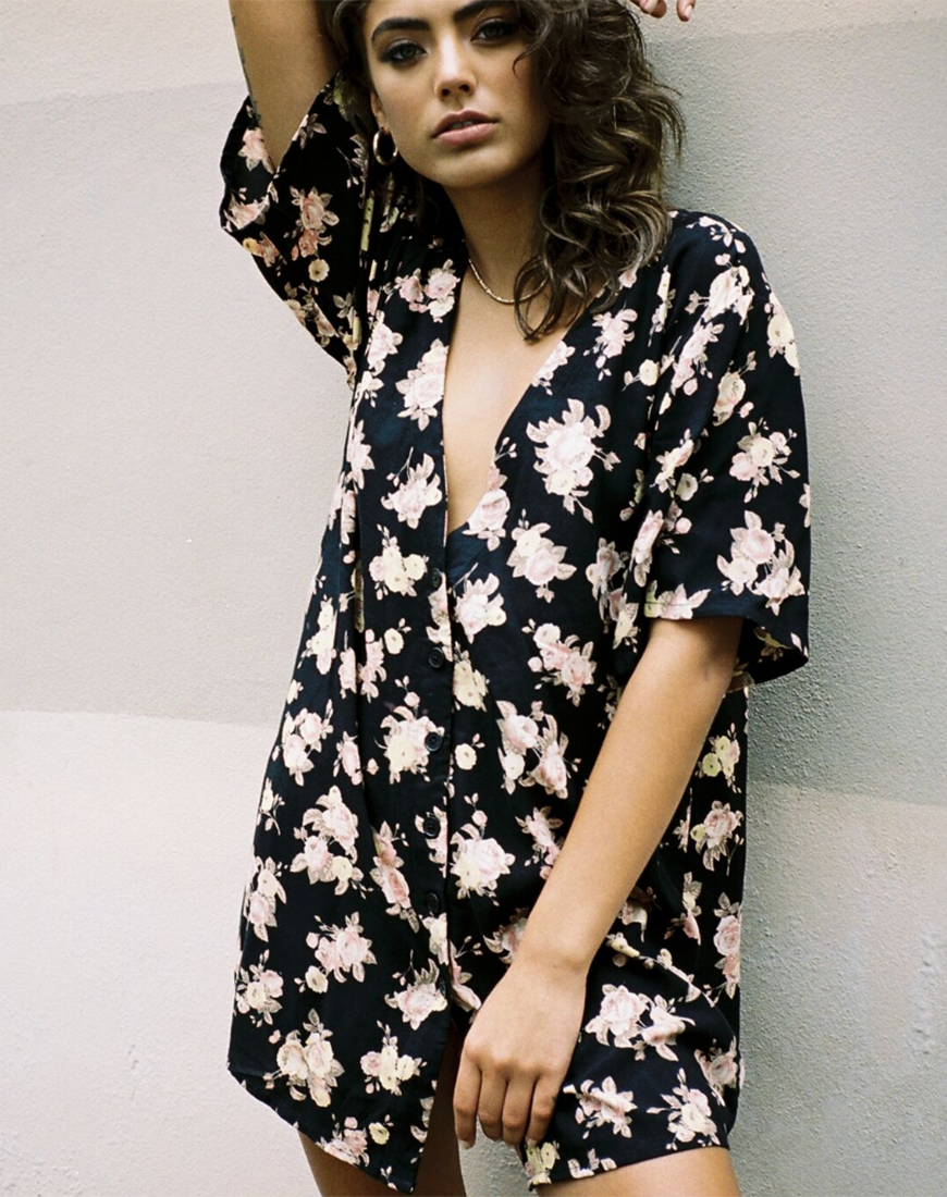 Image of Mirach Kleid in Antique Rose Schwarz