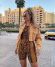 Bild von Acro Unitard in Snake Mustard