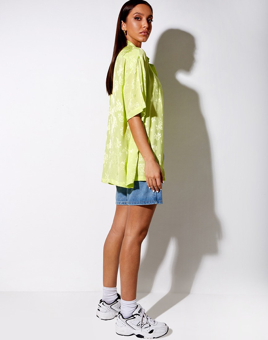 Bild von Taelsa Shirt in Satin Rose Lime