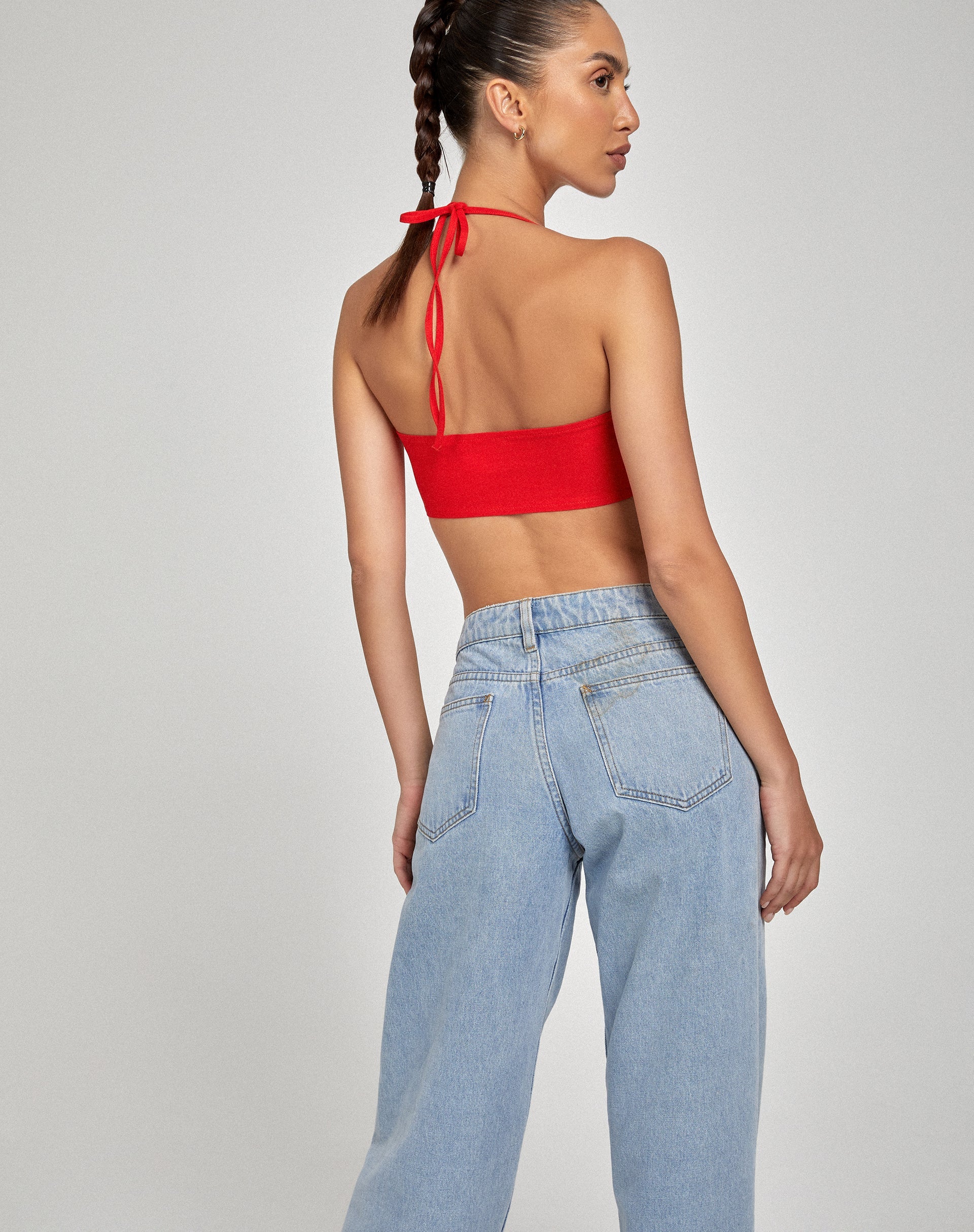 Taina Crop Top in Tailoring Rot
