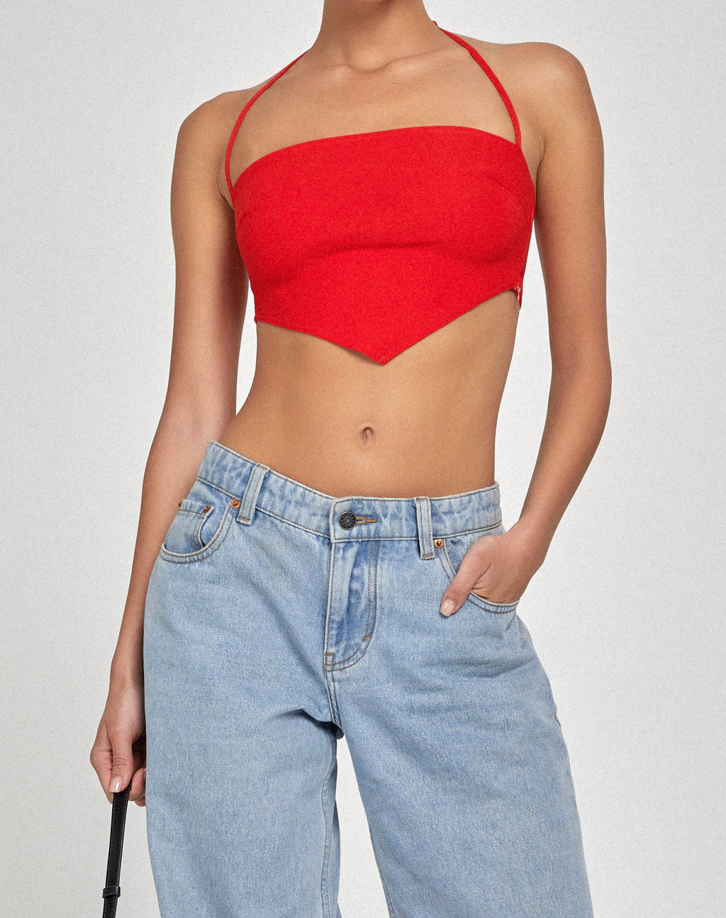 Taina Crop Top in Tailoring Rot