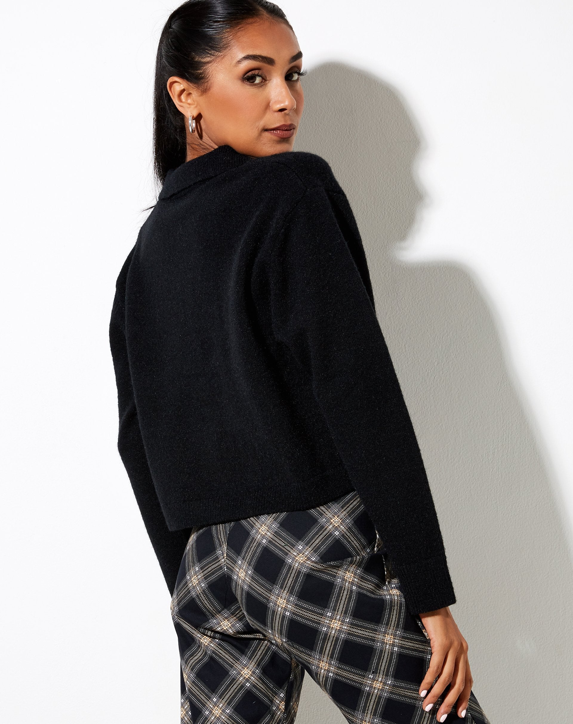 Image of Tallis Pullover aus Strick Schwarz