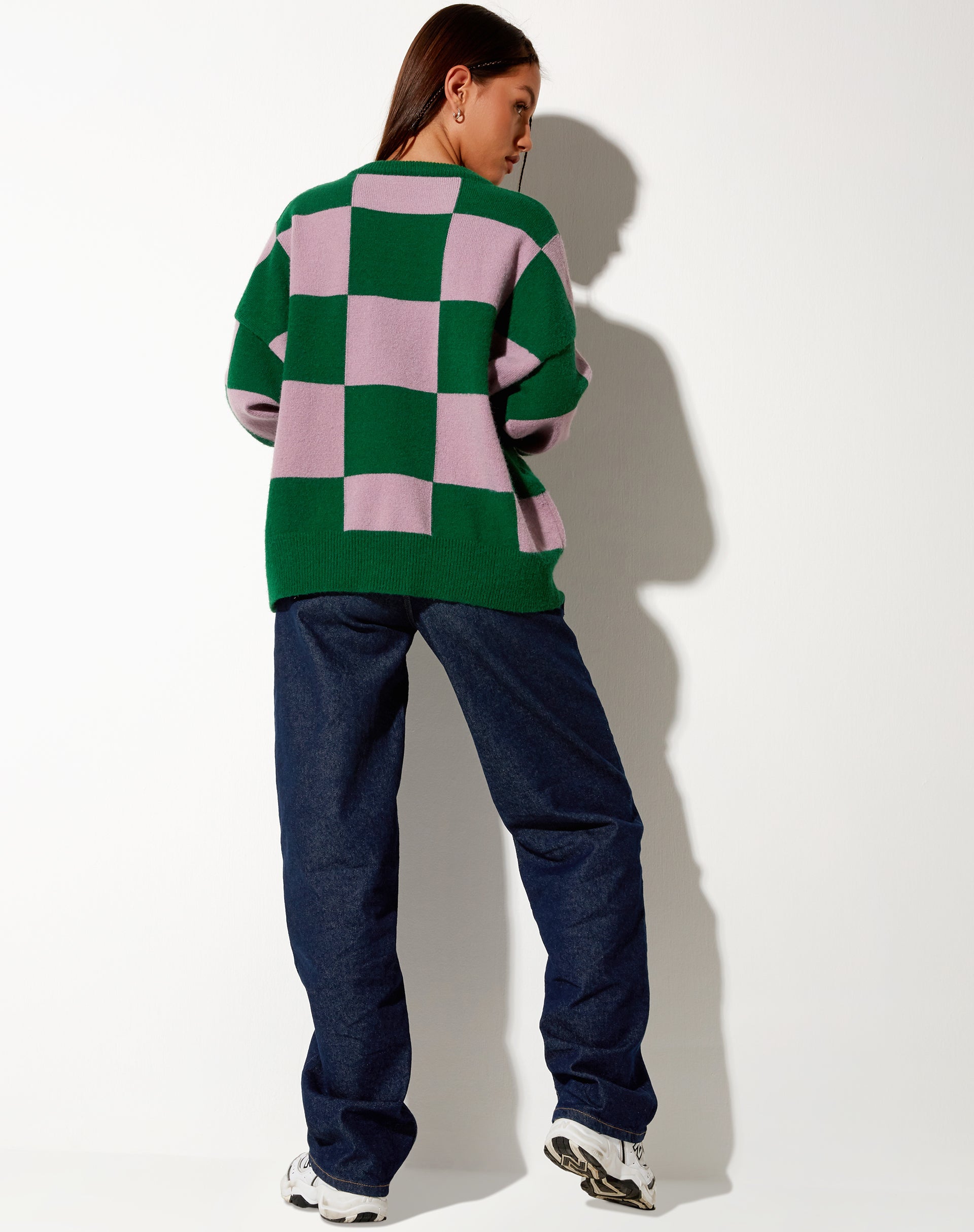 Image of Tamari Sweatshirt in Rosa und Grün