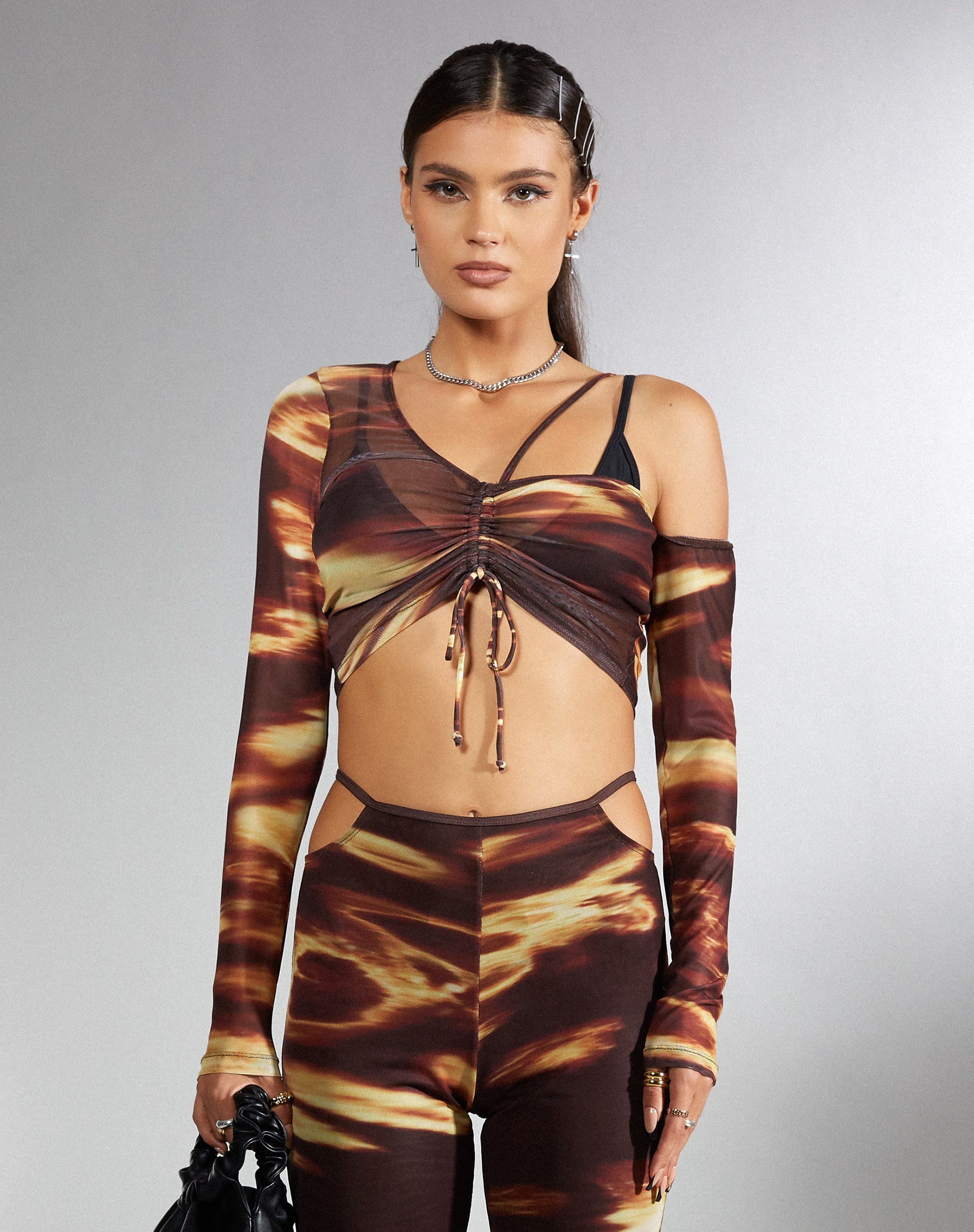 Bild von MOTEL X IRIS Tapi Crop Top in Bleach Drip