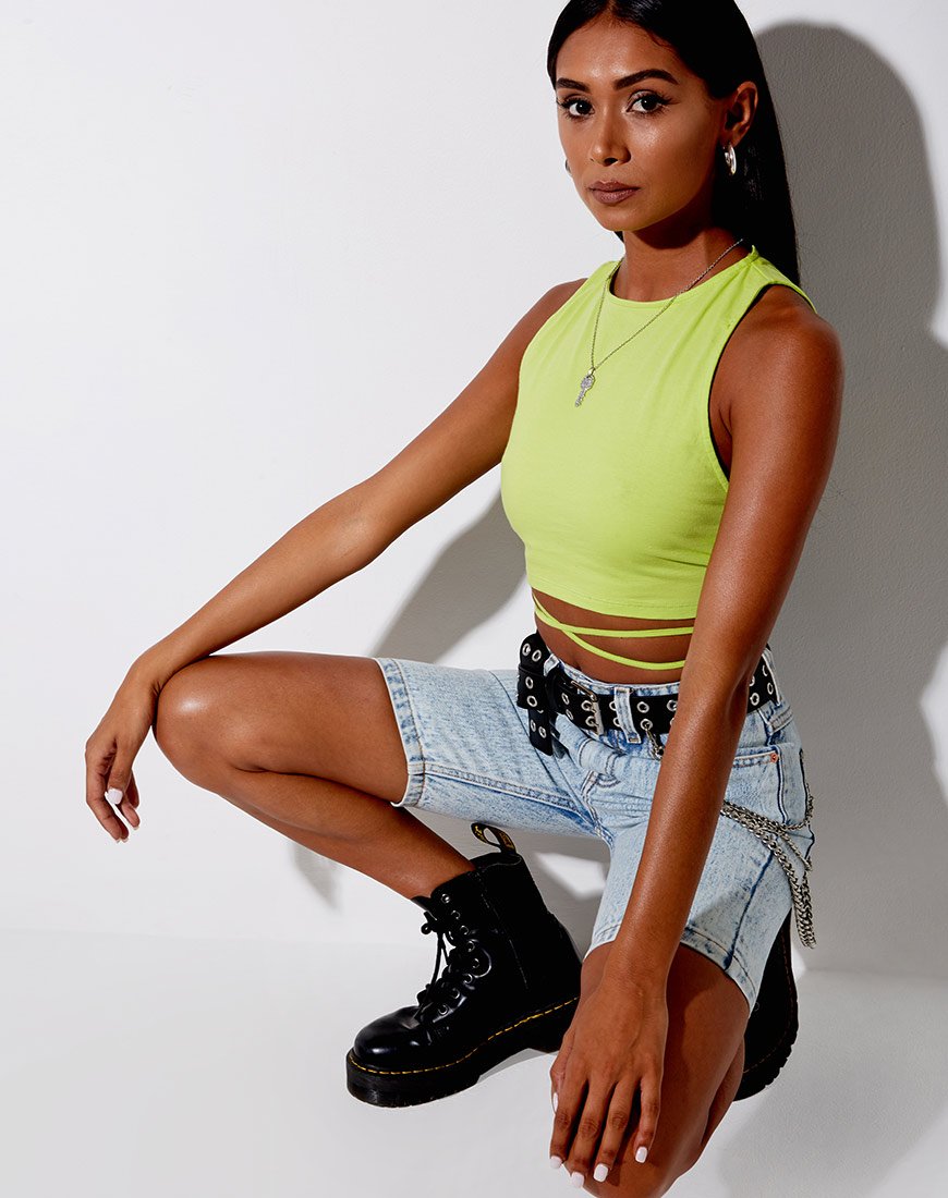 Bild von Tasve Crop Top in Limette