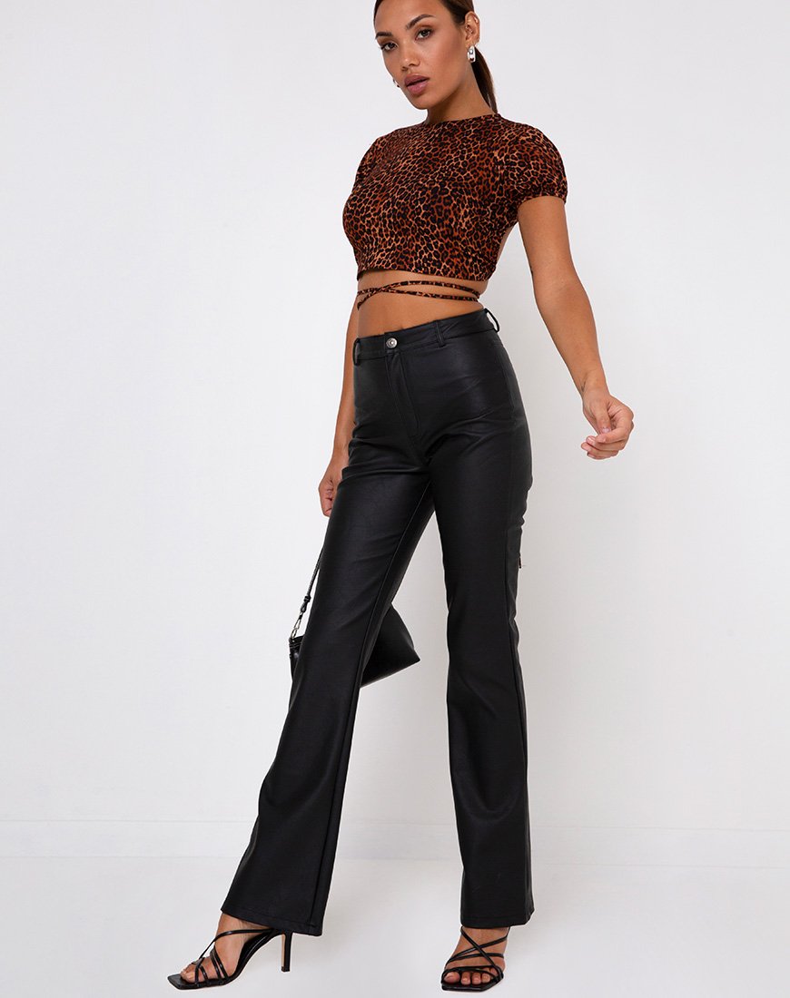 Bild von Tasya Top in Ditsy Leopard Orange