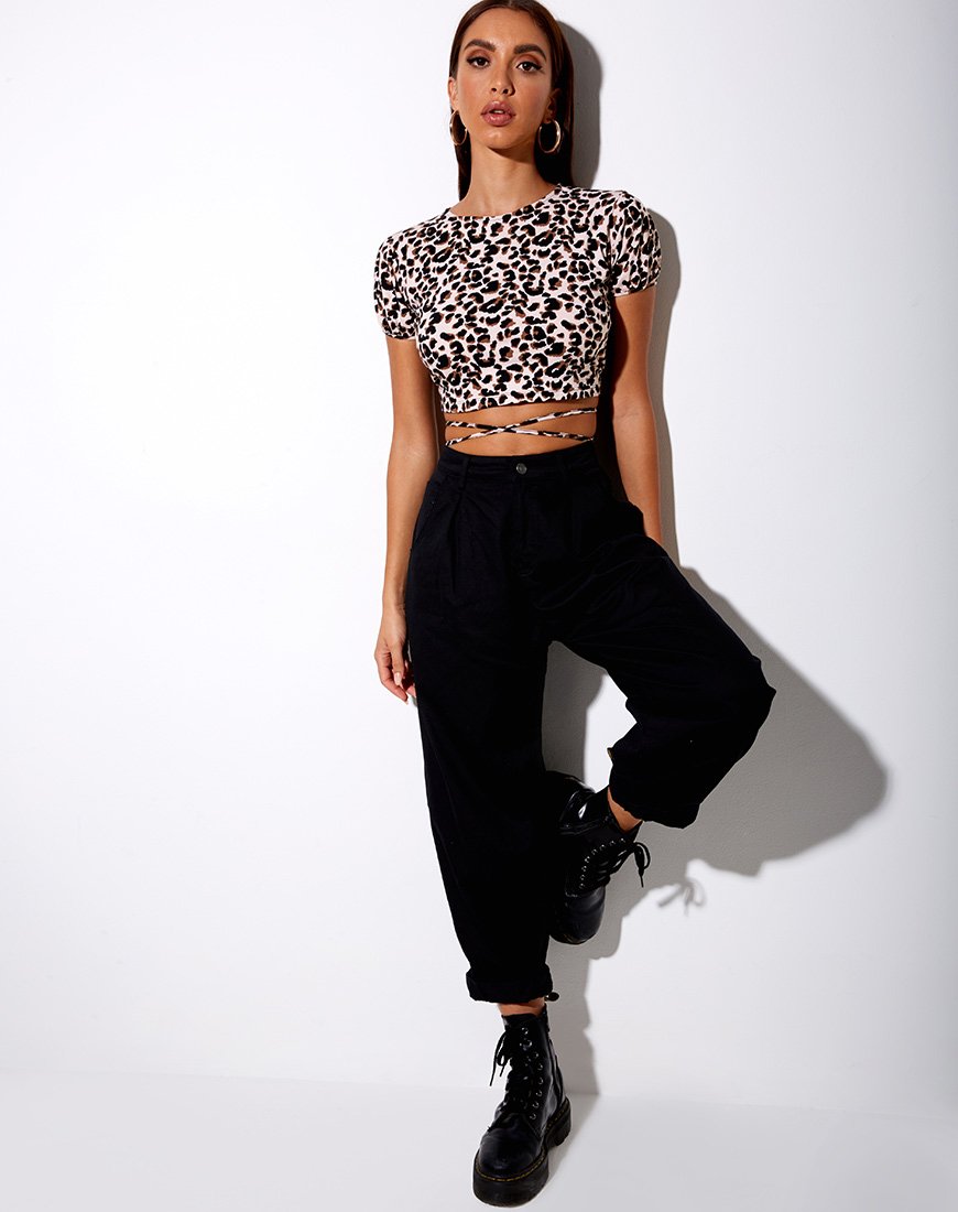 Bild von Tasya Crop Top in Pink Panther