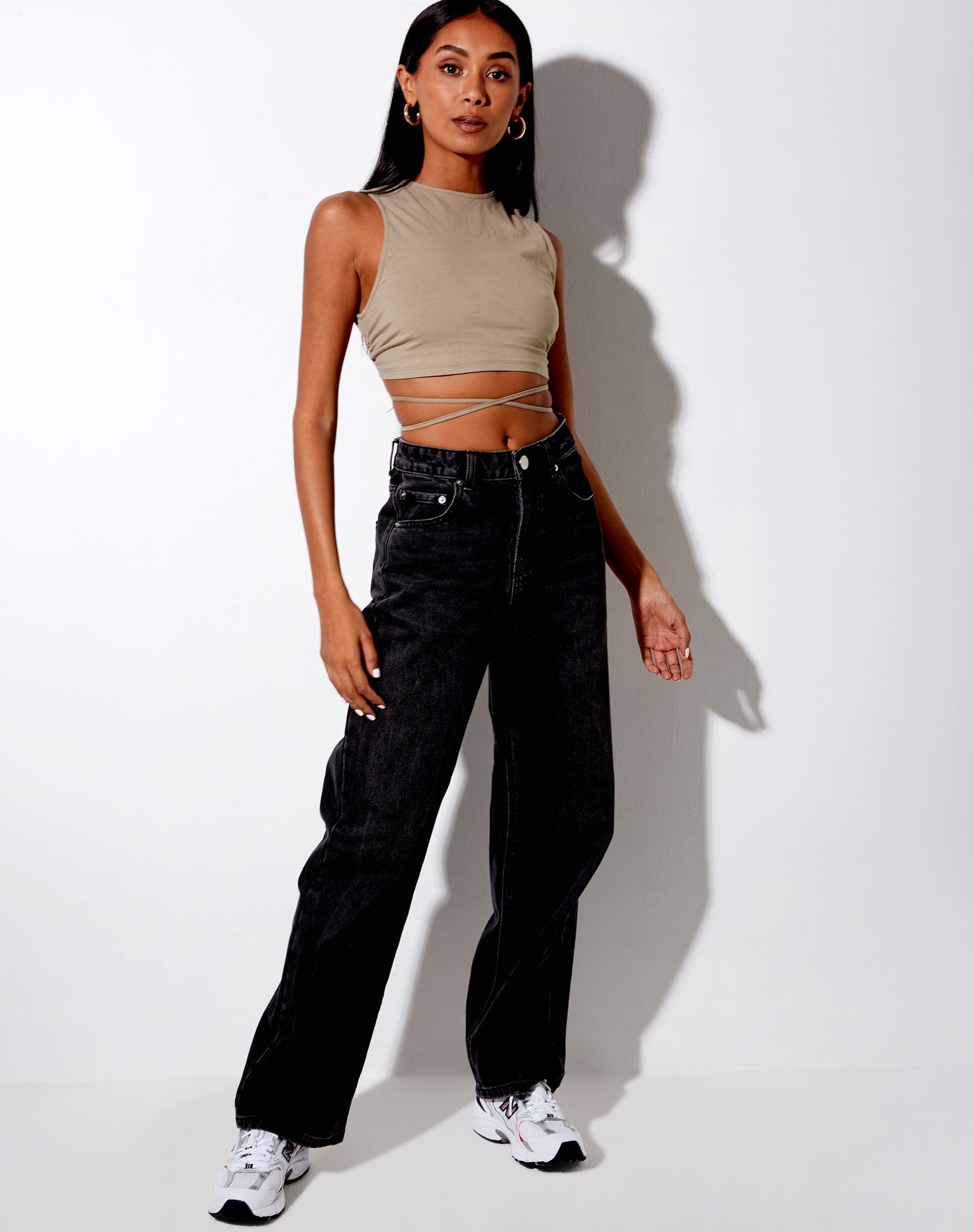 Bild von Tasve Crop Top in Salbei