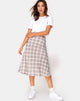 Bild von Tauri Midirock in Grunge Check Taupe