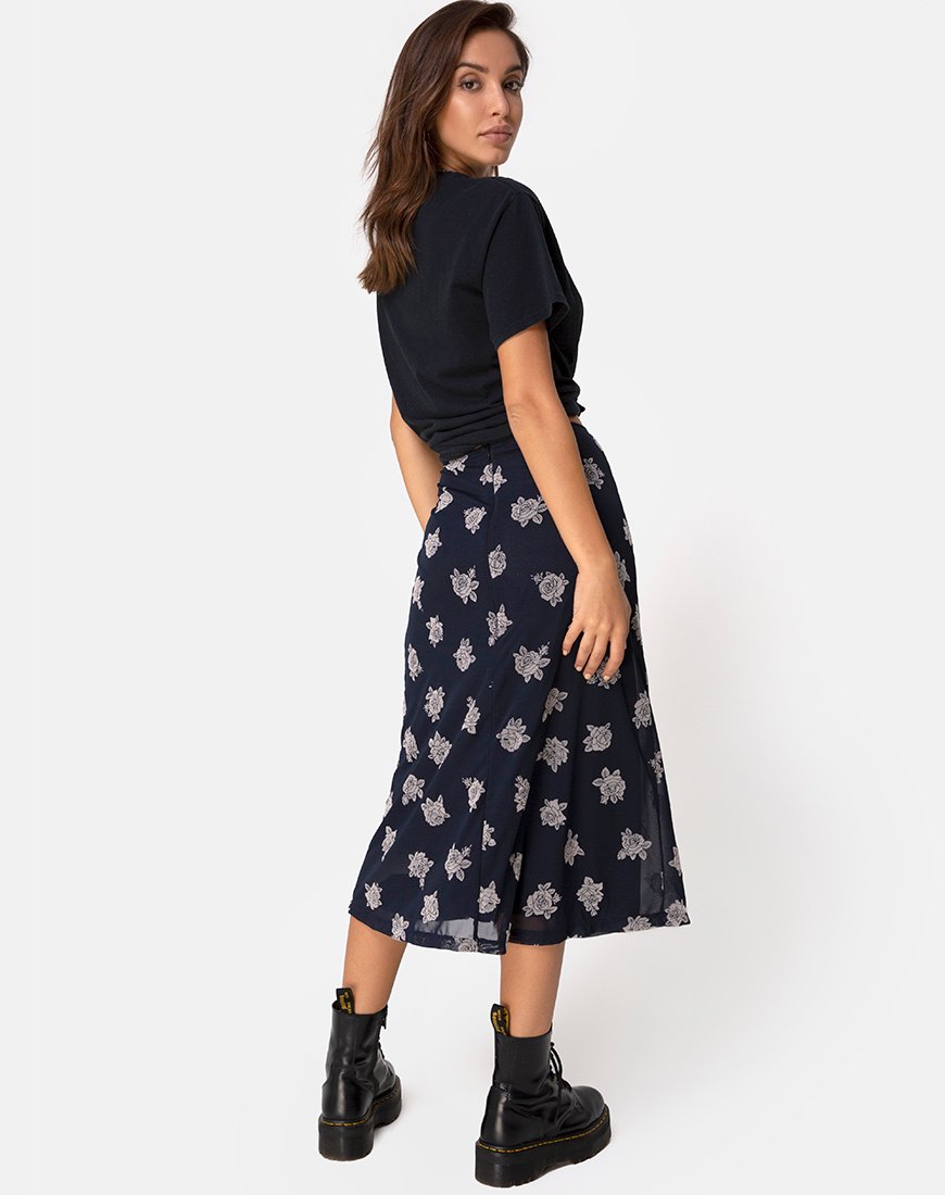 Bild von Tauri Midirock in Schwarz Flock Rose